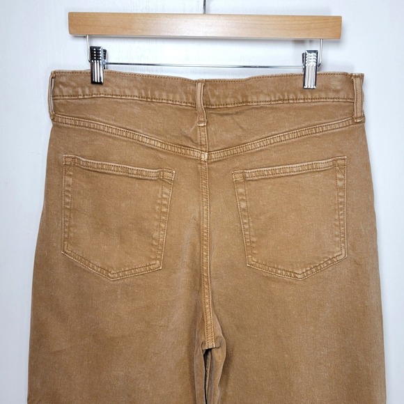 GAP High Rise Stride Ankle Jeans 31/12T Wide Leg Retro Spiced Brown Denim Fall - Picture 10 of 10
